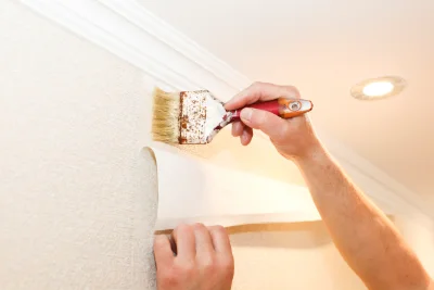 Pose de papier peint à Verneuil-Moustiers — revêtements muraux et toiles de verre